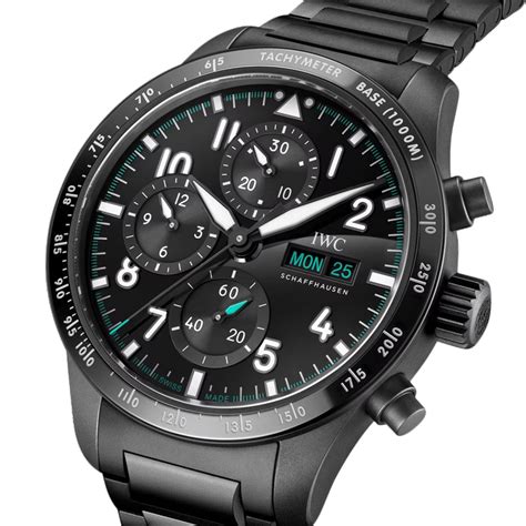 mens iwc pilot's watch performance chronograph 41 mercedes iw388307|IWC pilot chronograph 41.